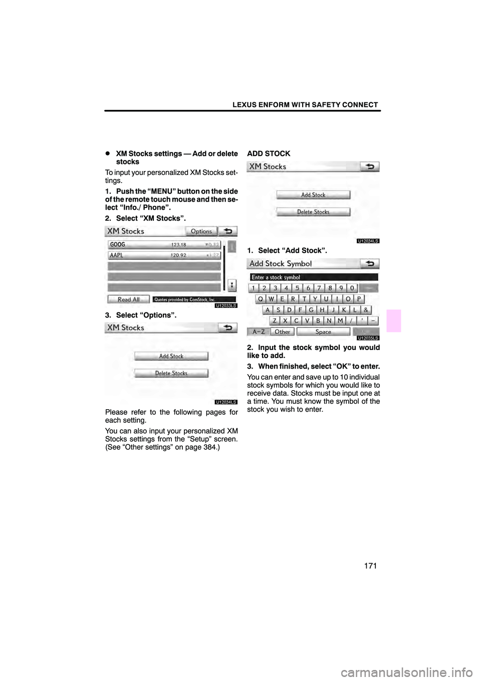 Lexus HS250h 2010  Navigation Manual 