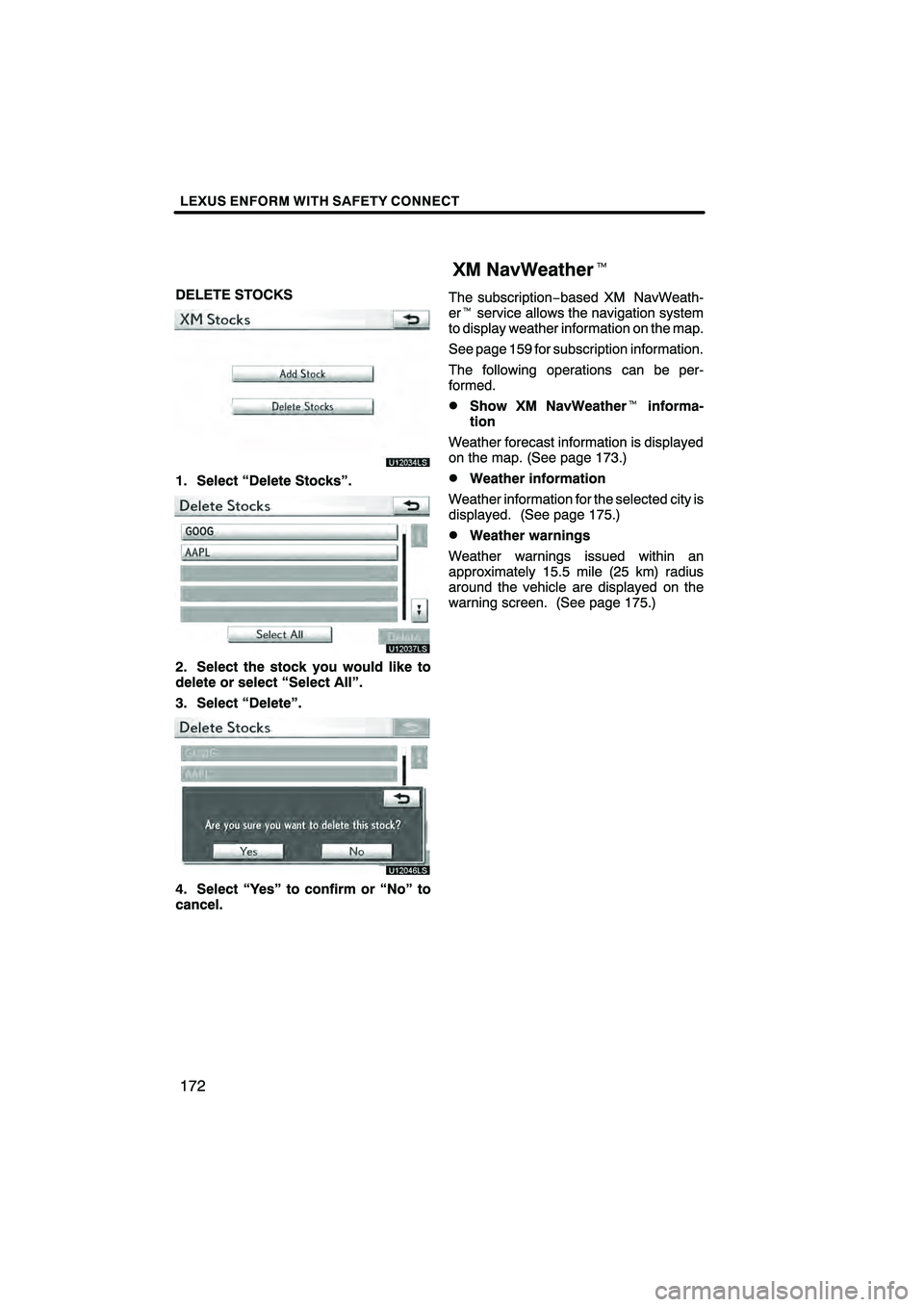 Lexus HS250h 2010  Navigation Manual 