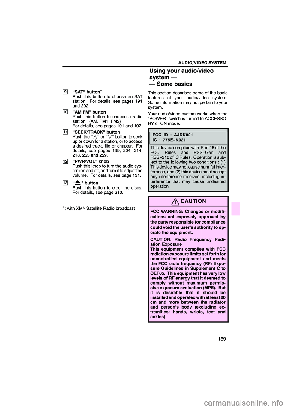 Lexus HS250h 2010  Navigation Manual 