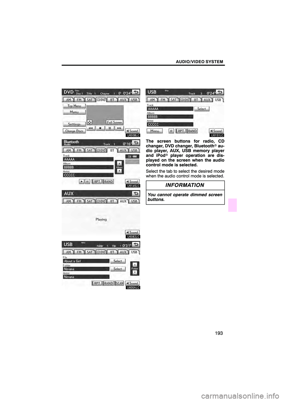 Lexus HS250h 2010  Navigation Manual 
