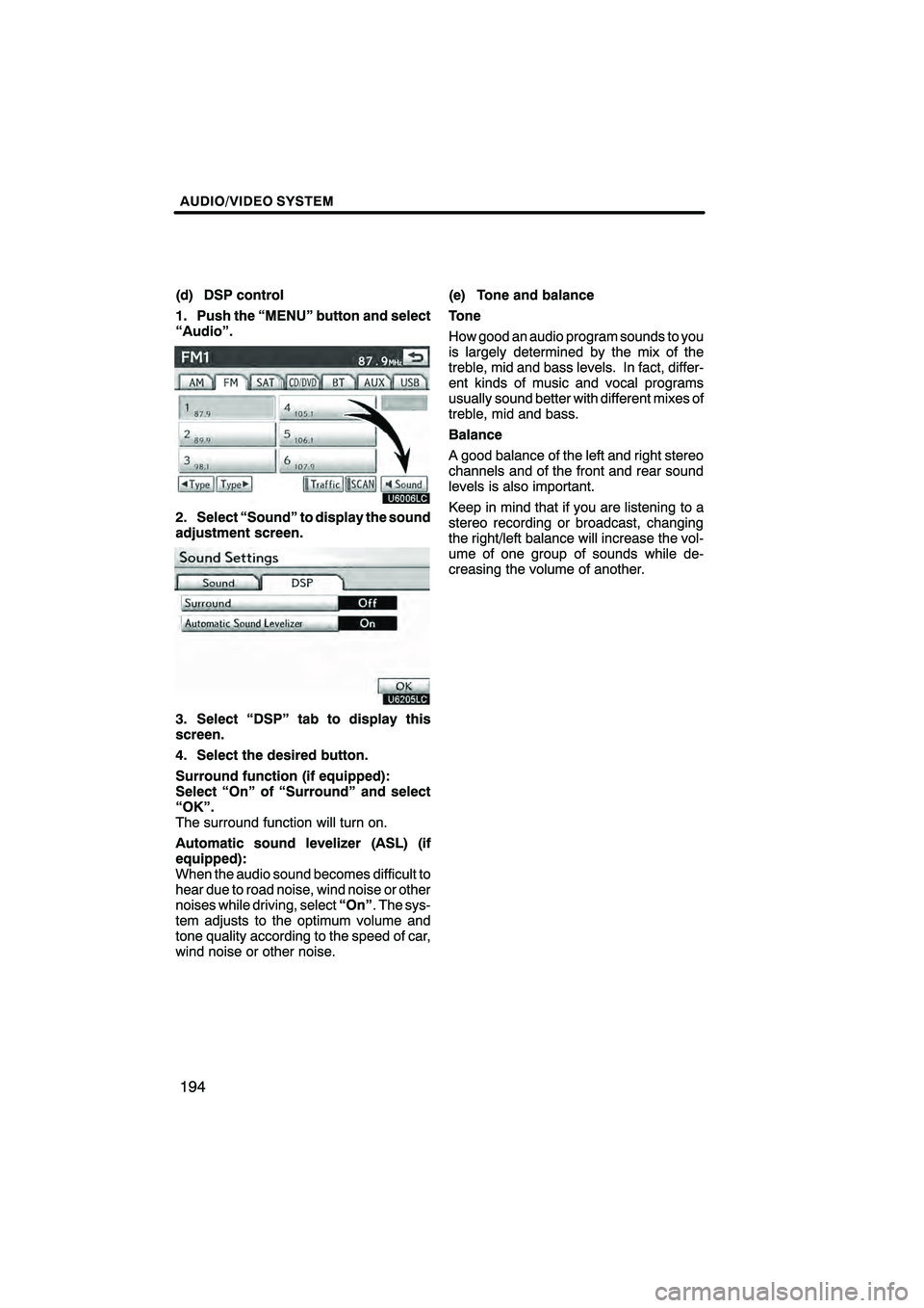 Lexus HS250h 2010  Navigation Manual 