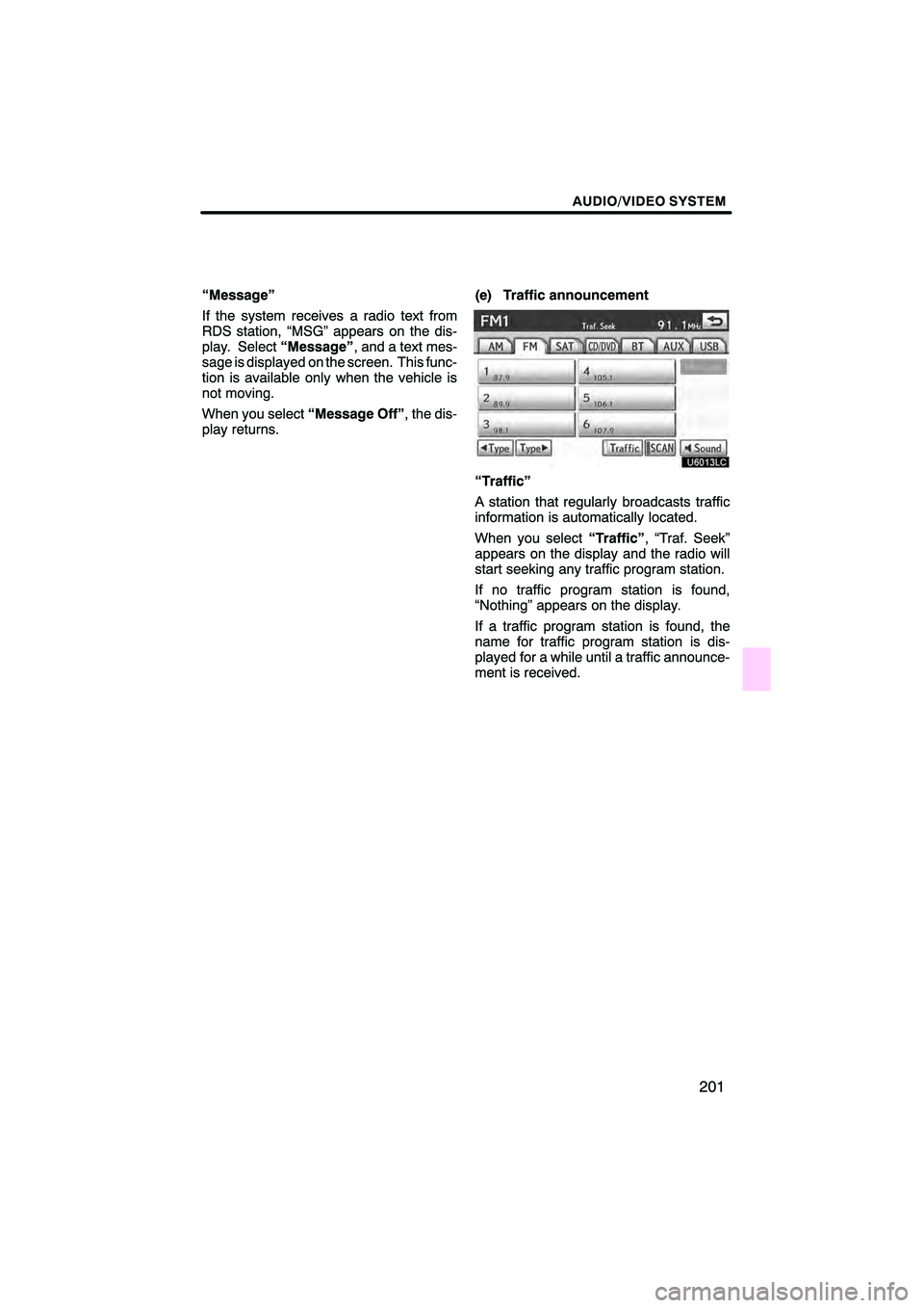 Lexus HS250h 2010  Navigation Manual 