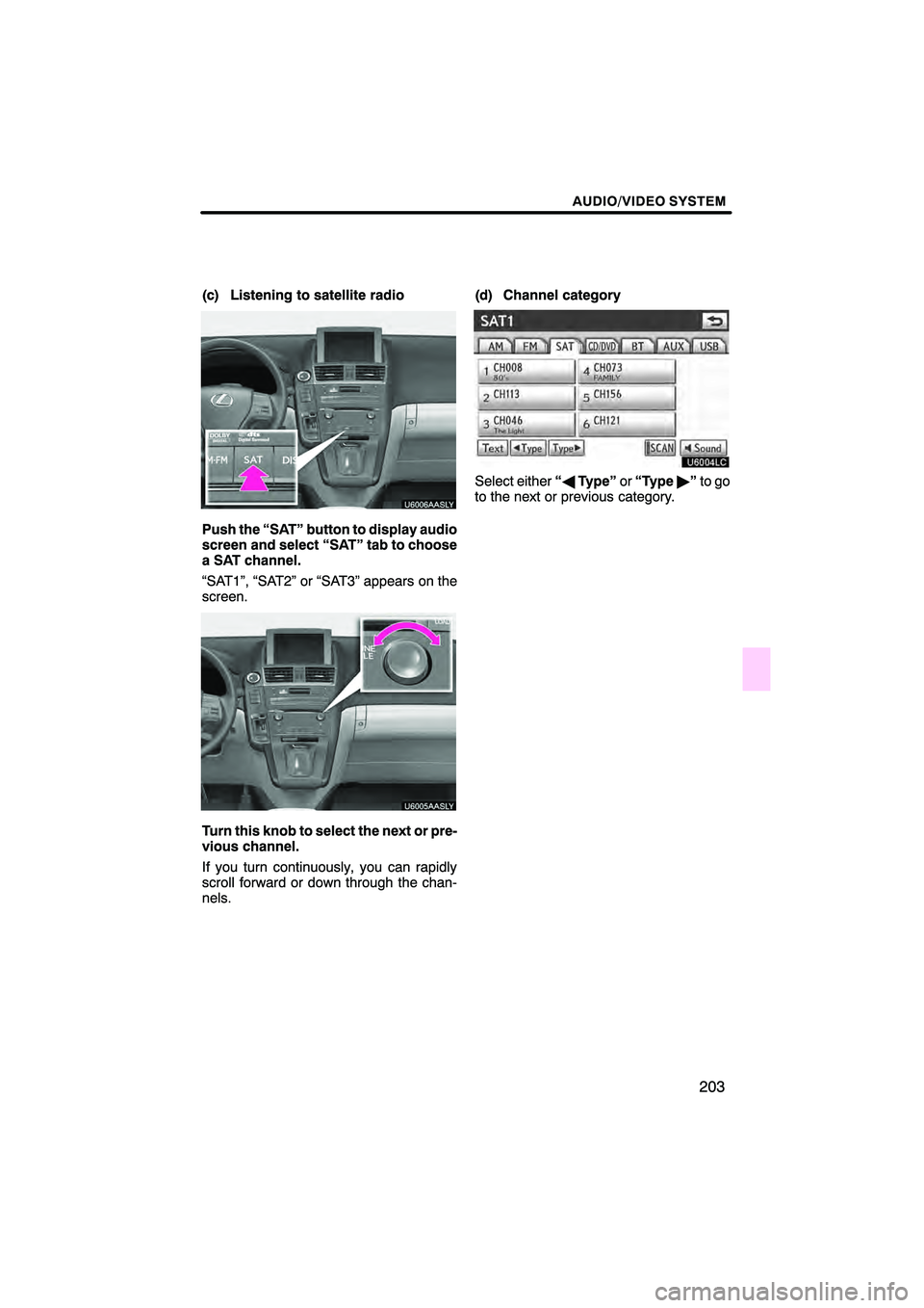 Lexus HS250h 2010  Navigation Manual 