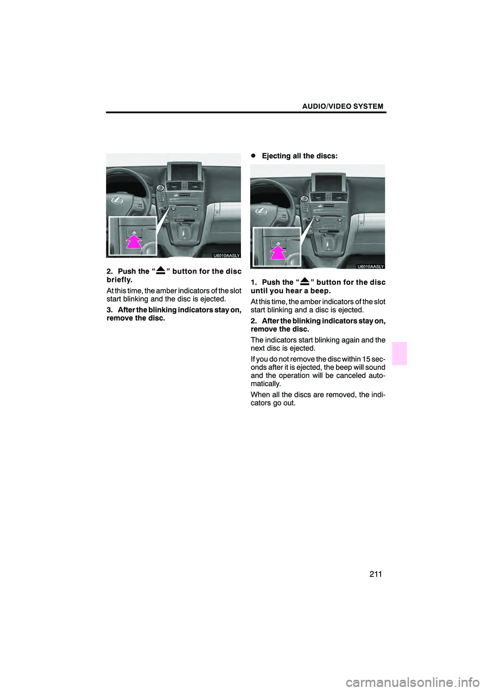 Lexus HS250h 2010  Navigation Manual 