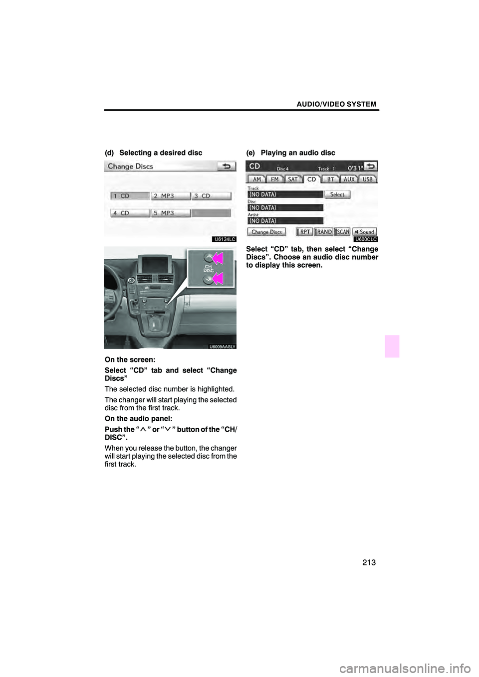 Lexus HS250h 2010  Navigation Manual 