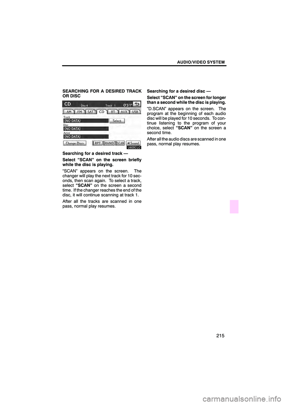 Lexus HS250h 2010  Navigation Manual 