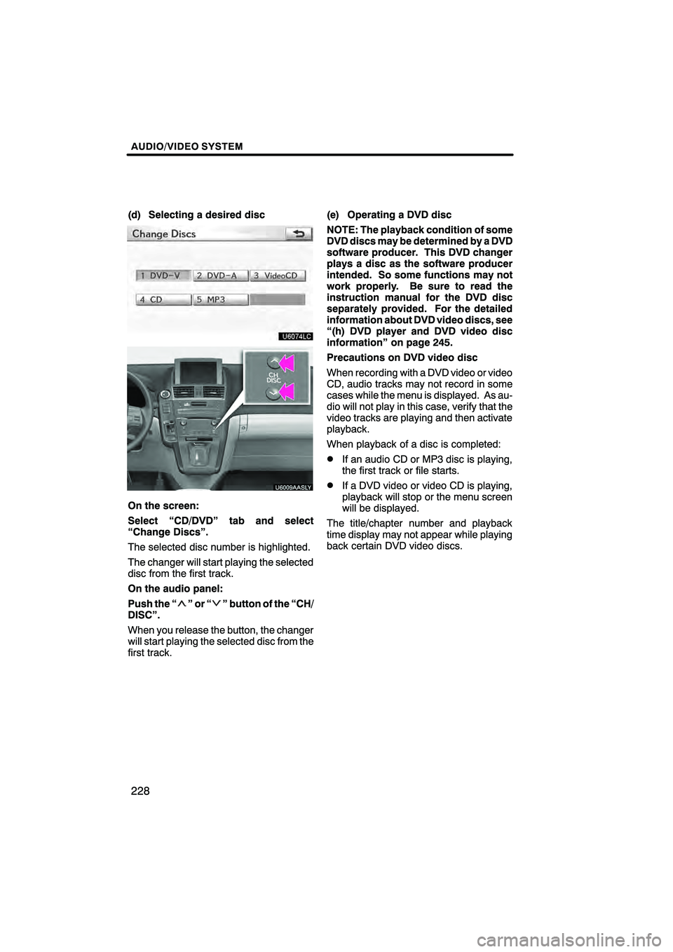 Lexus HS250h 2010  Navigation Manual 