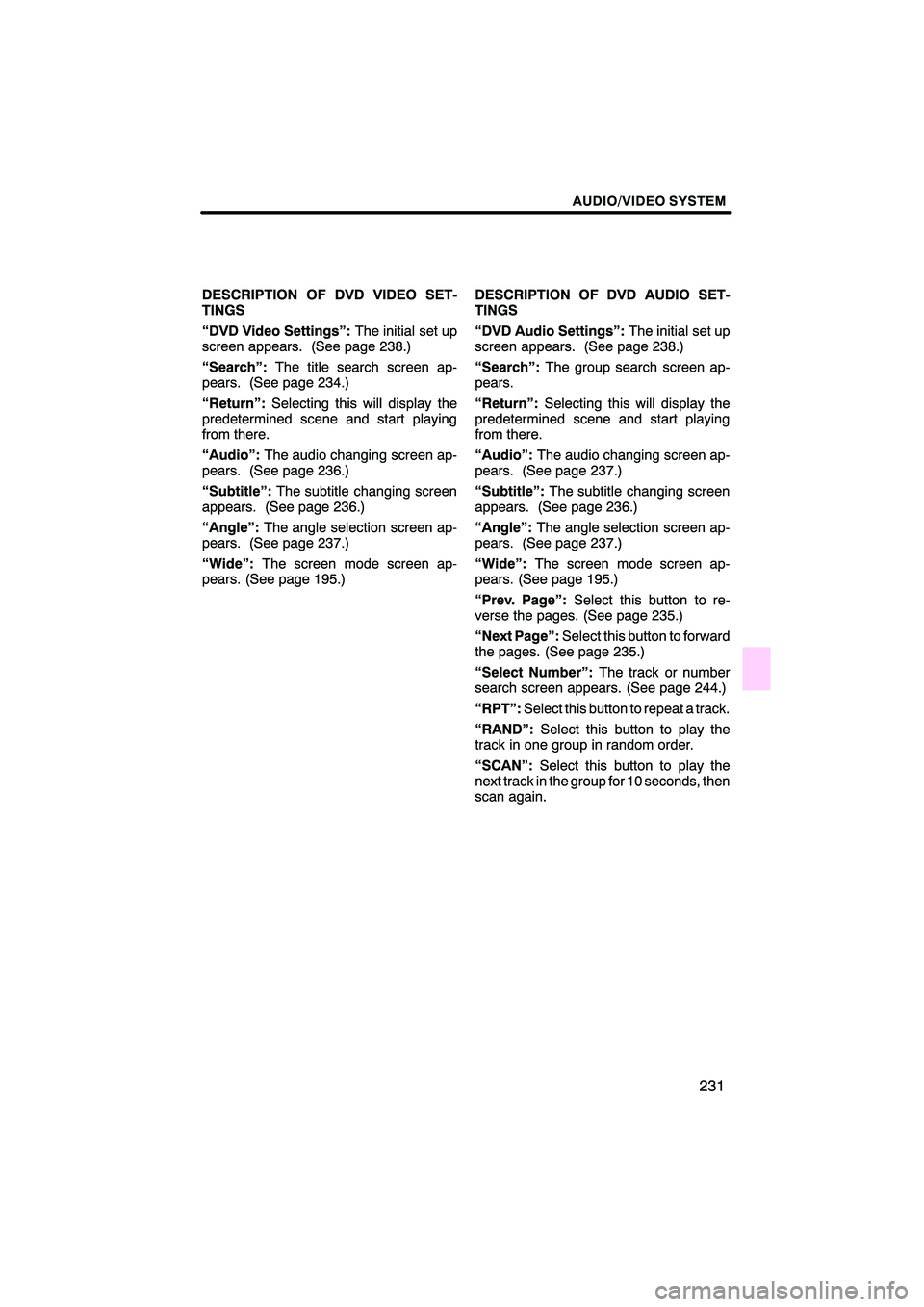 Lexus HS250h 2010  Navigation Manual 