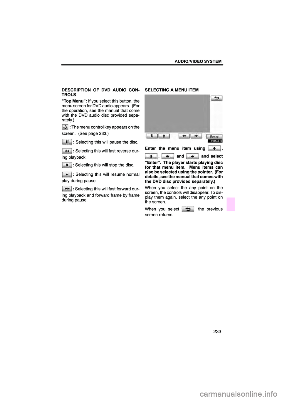 Lexus HS250h 2010  Navigation Manual 