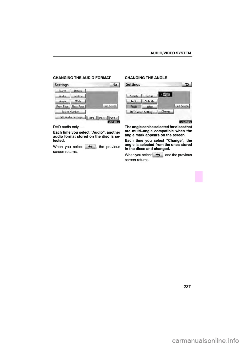 Lexus HS250h 2010  Navigation Manual 