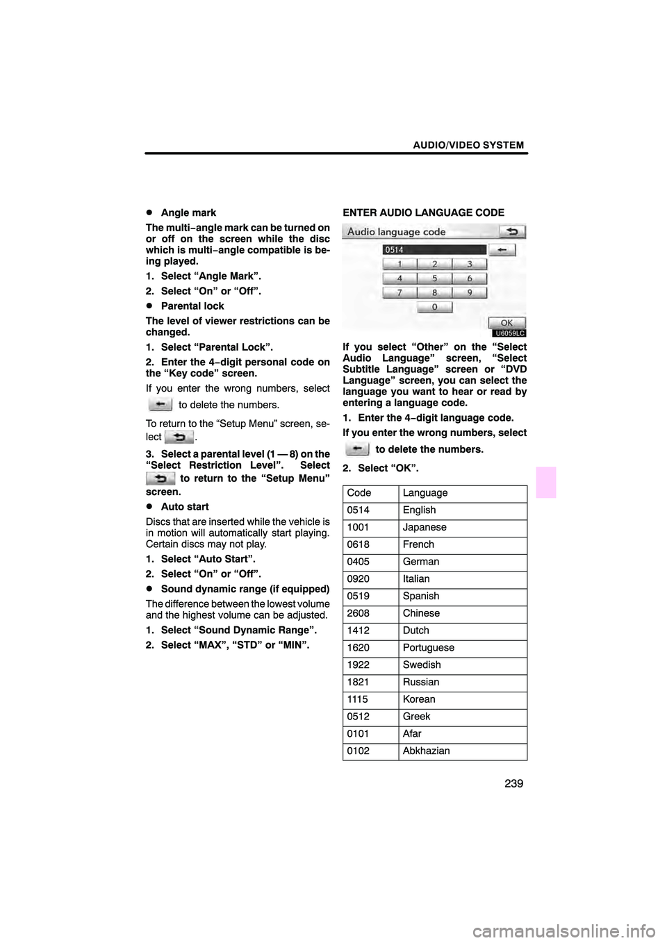 Lexus HS250h 2010  Navigation Manual 