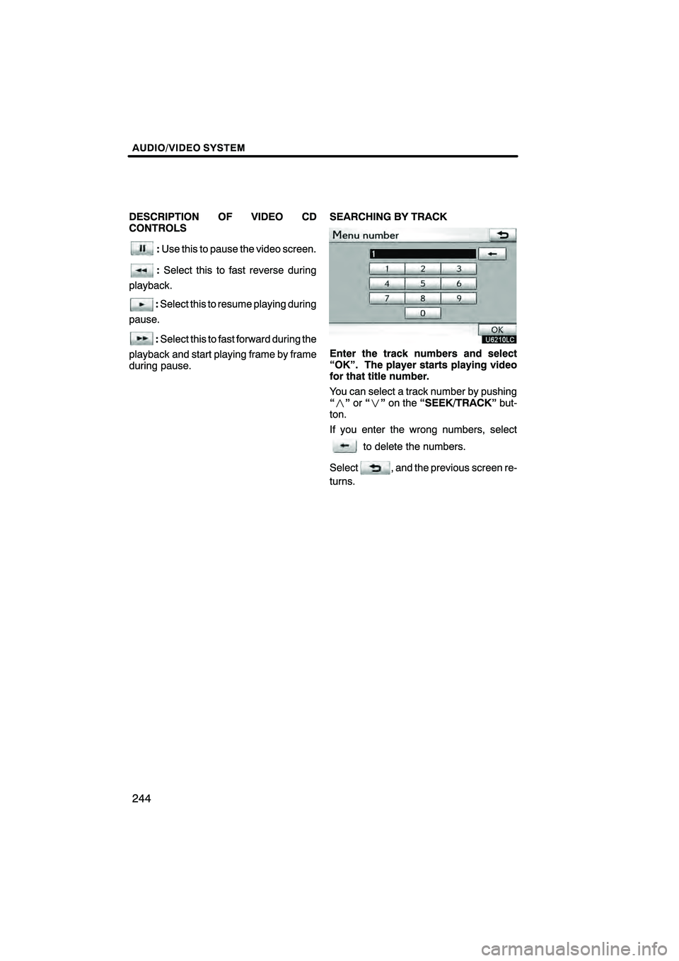 Lexus HS250h 2010  Navigation Manual 