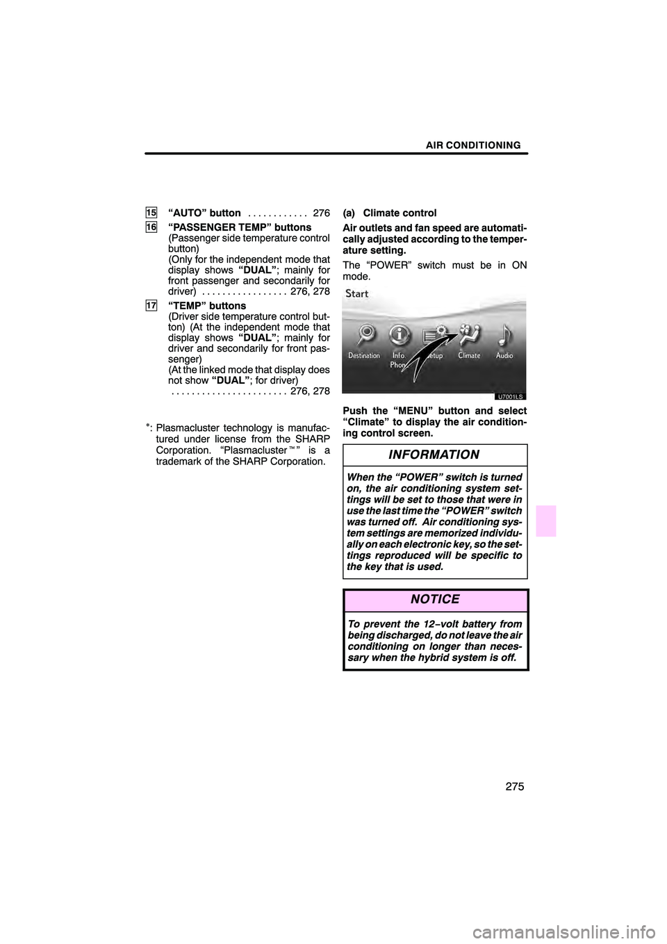 Lexus HS250h 2010  Navigation Manual 