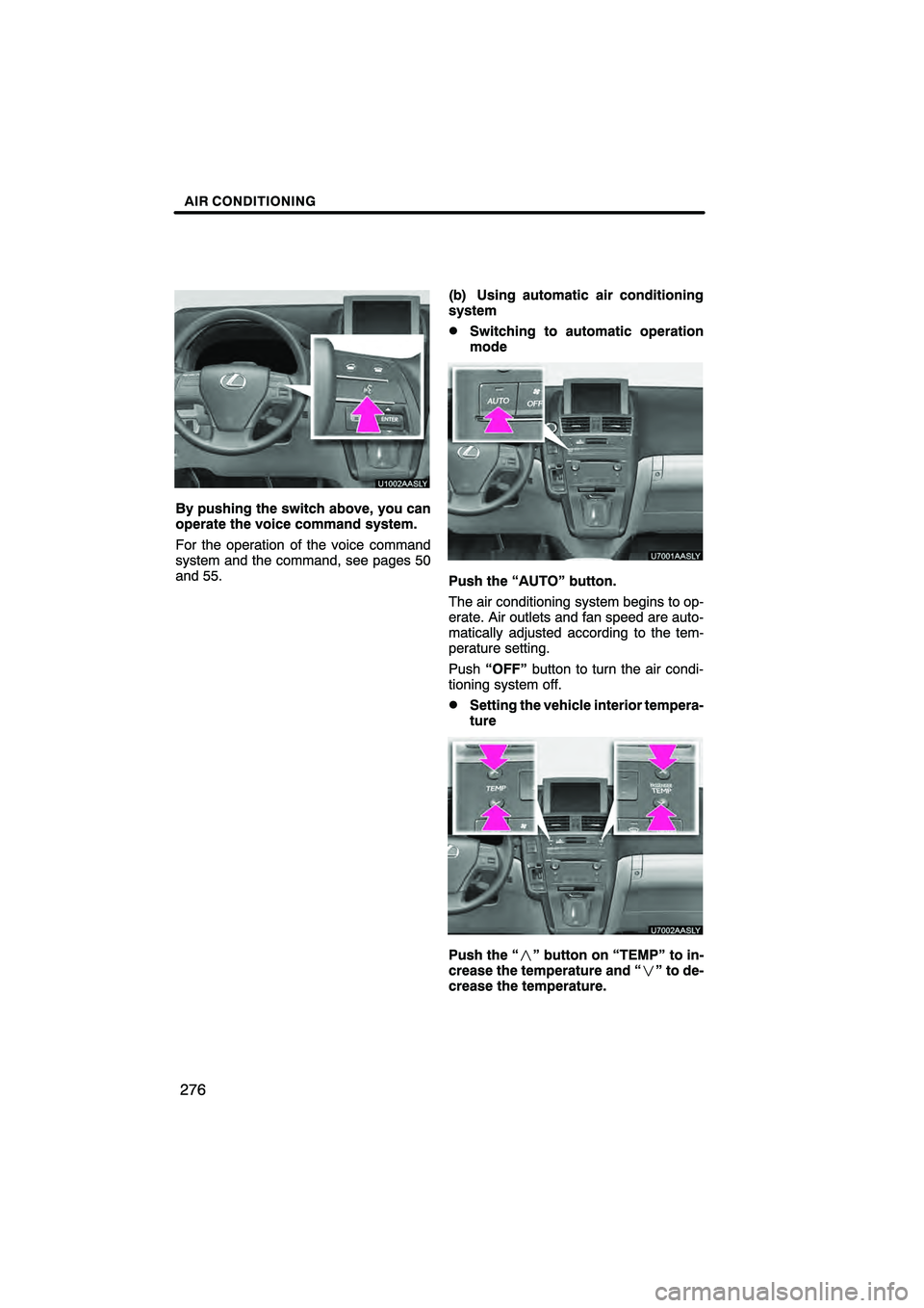 Lexus HS250h 2010  Navigation Manual 