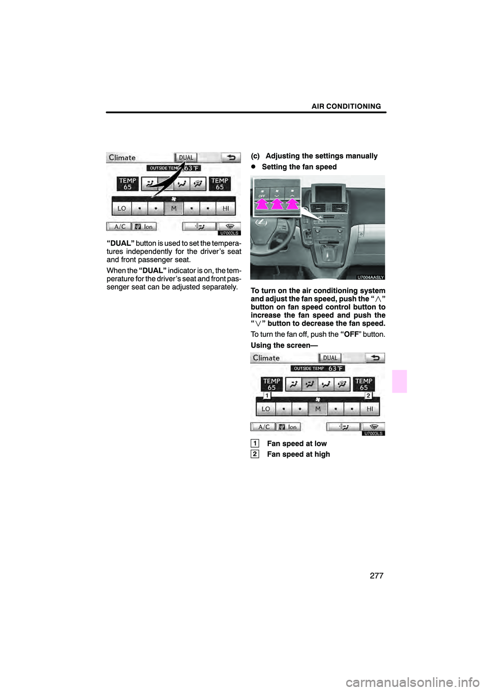 Lexus HS250h 2010  Navigation Manual 