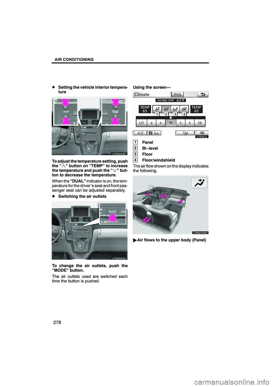 Lexus HS250h 2010  Navigation Manual 