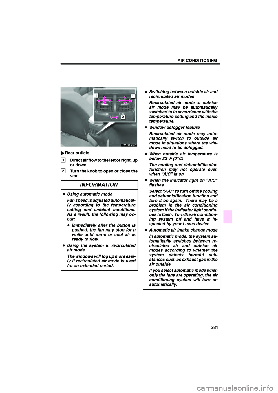 Lexus HS250h 2010  Navigation Manual 
