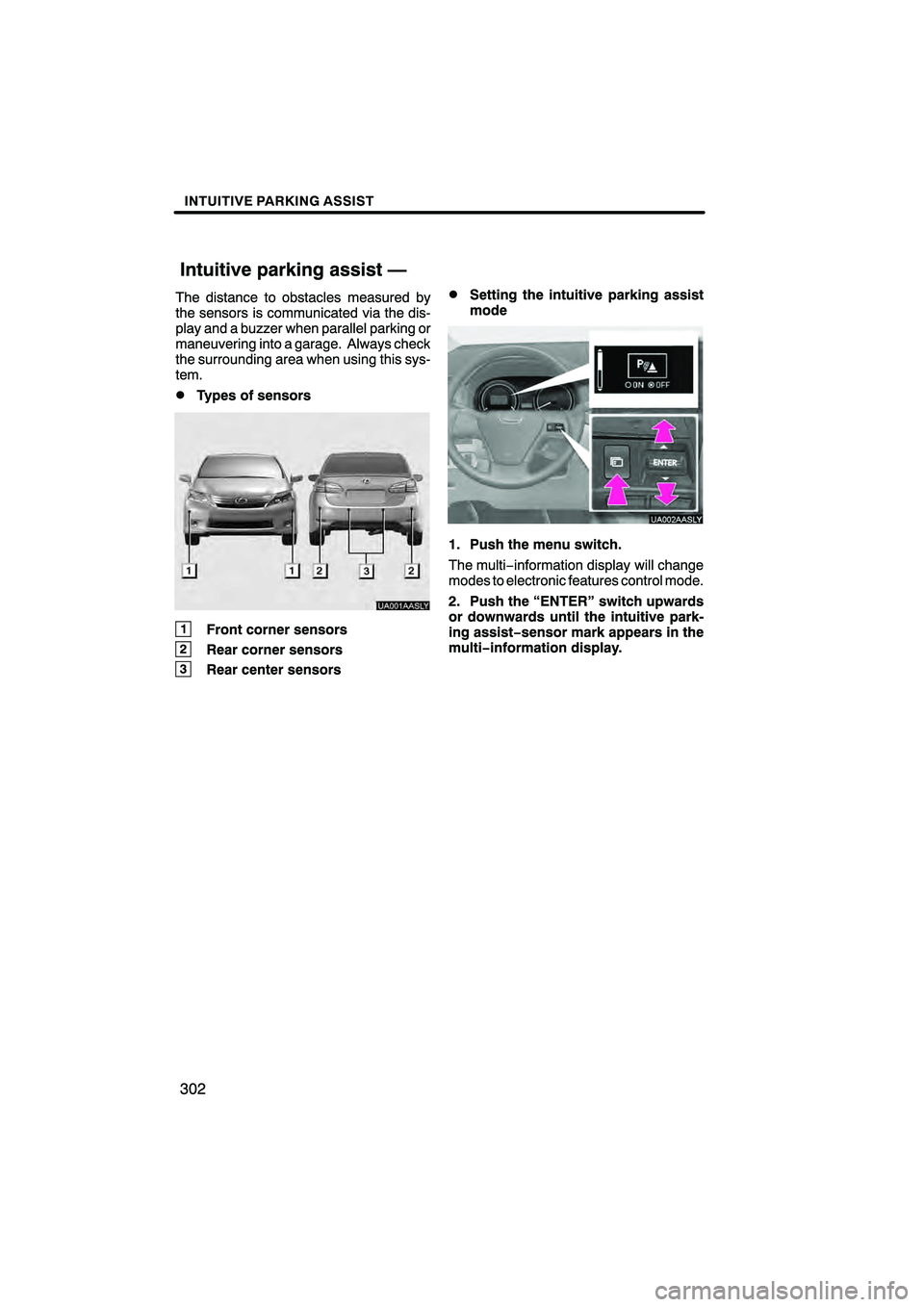 Lexus HS250h 2010  Navigation Manual 