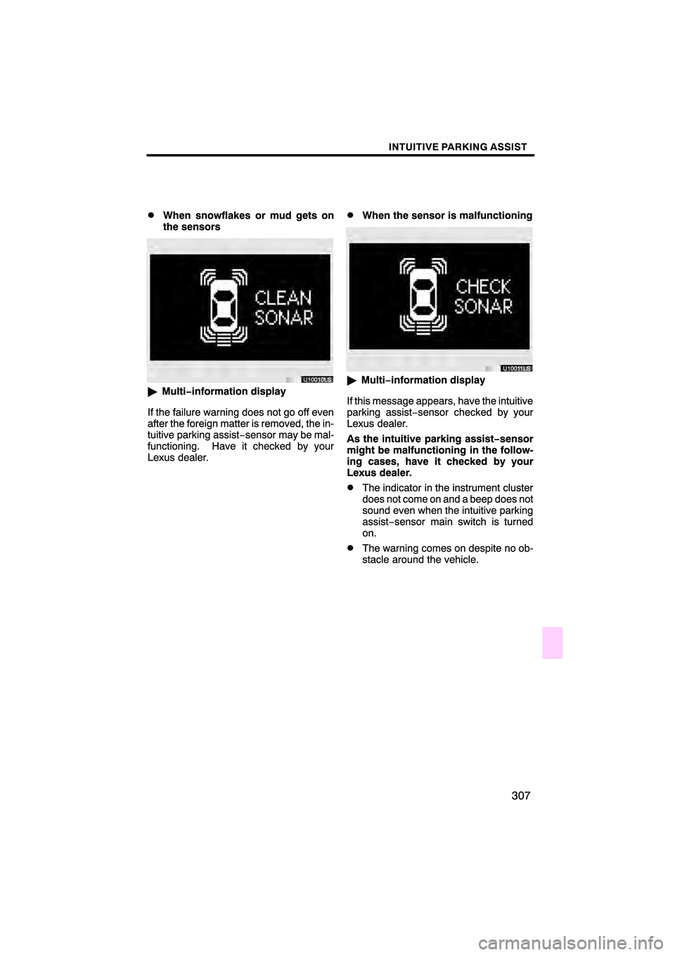 Lexus HS250h 2010  Navigation Manual 