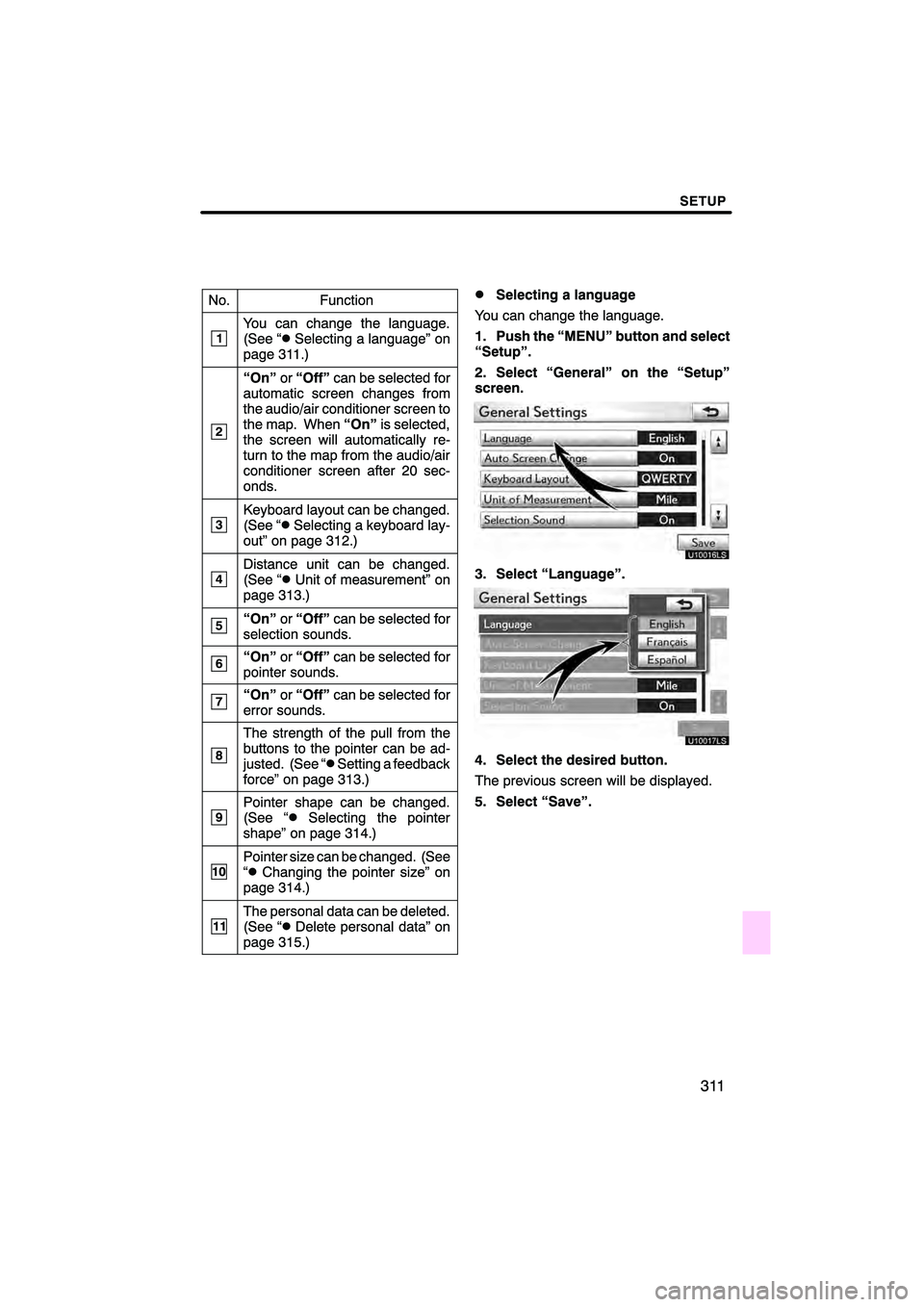 Lexus HS250h 2010  Navigation Manual 