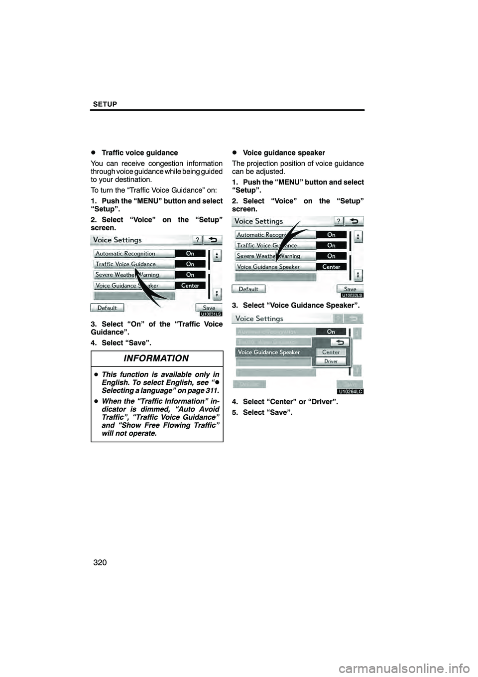 Lexus HS250h 2010  Navigation Manual 