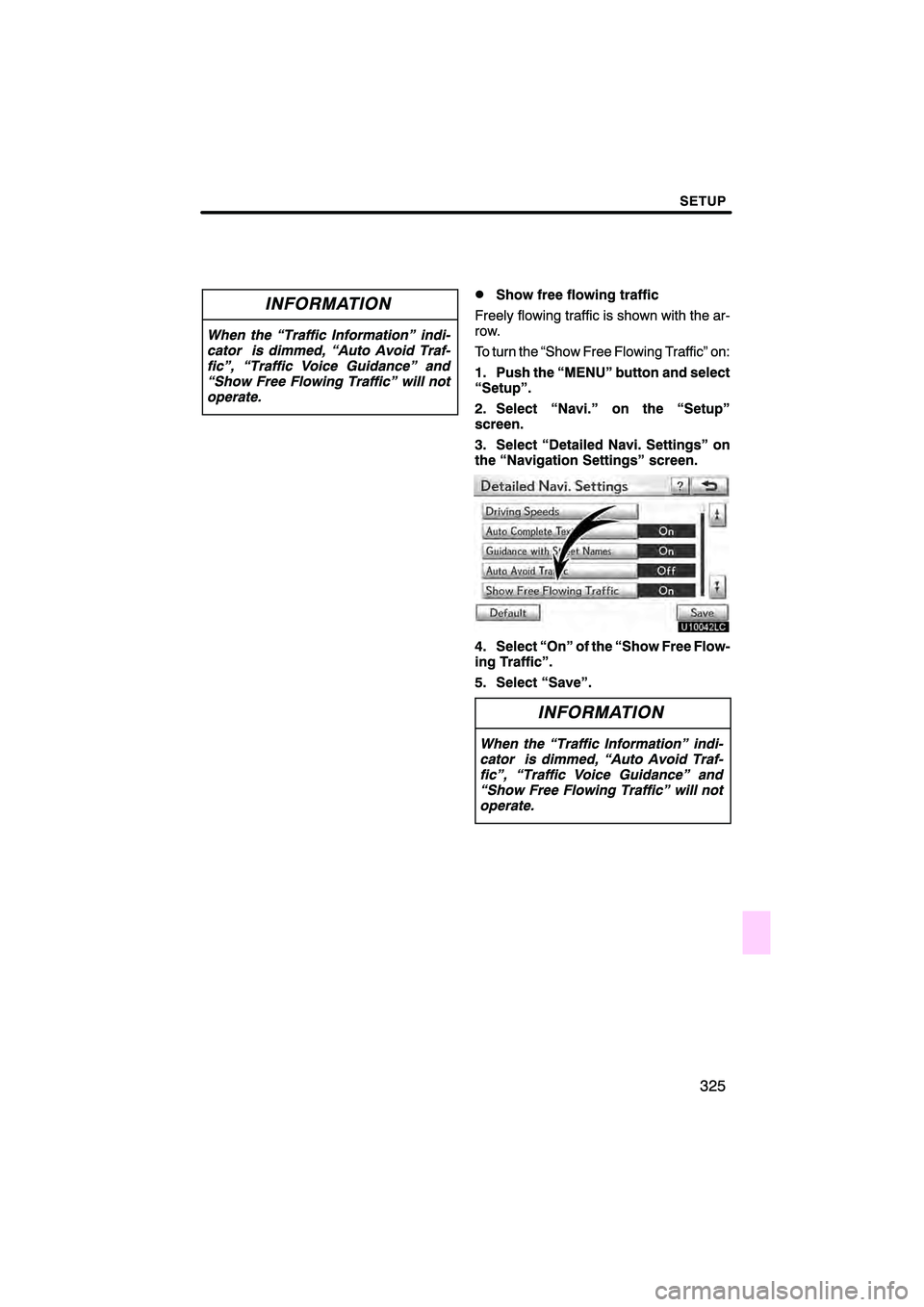 Lexus HS250h 2010  Navigation Manual 