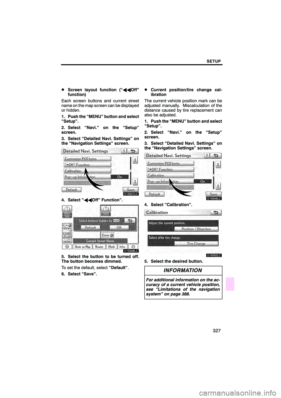 Lexus HS250h 2010  Navigation Manual 