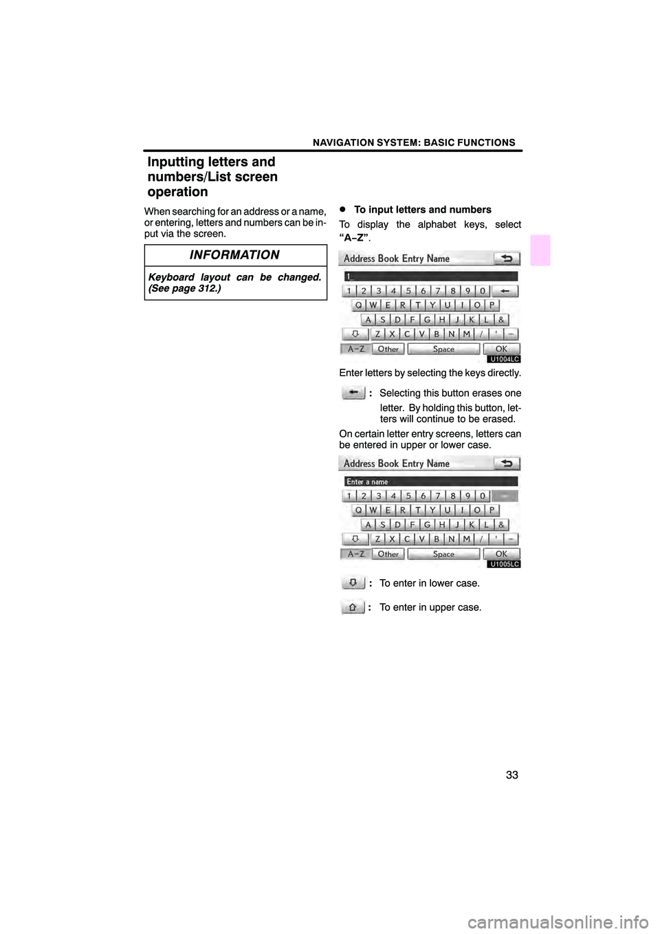 Lexus HS250h 2010  Navigation Manual 