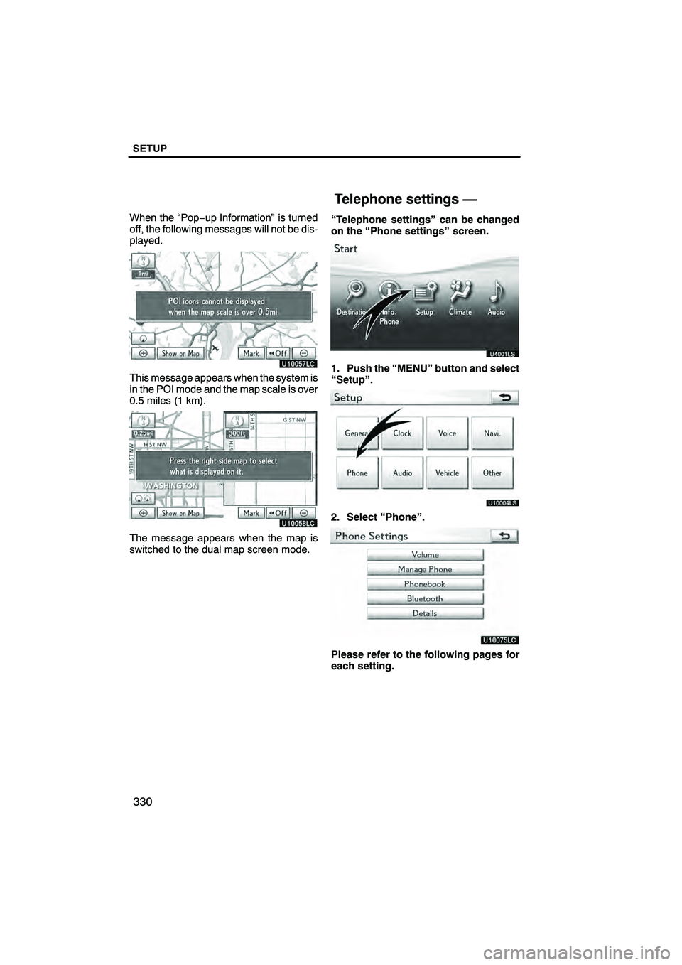 Lexus HS250h 2010  Navigation Manual 