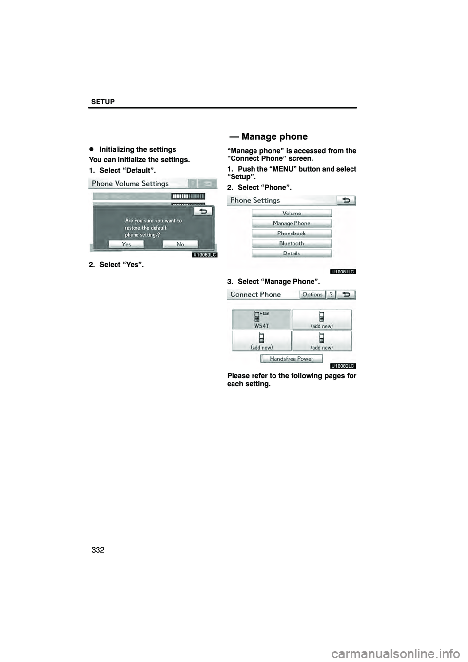 Lexus HS250h 2010  Navigation Manual 