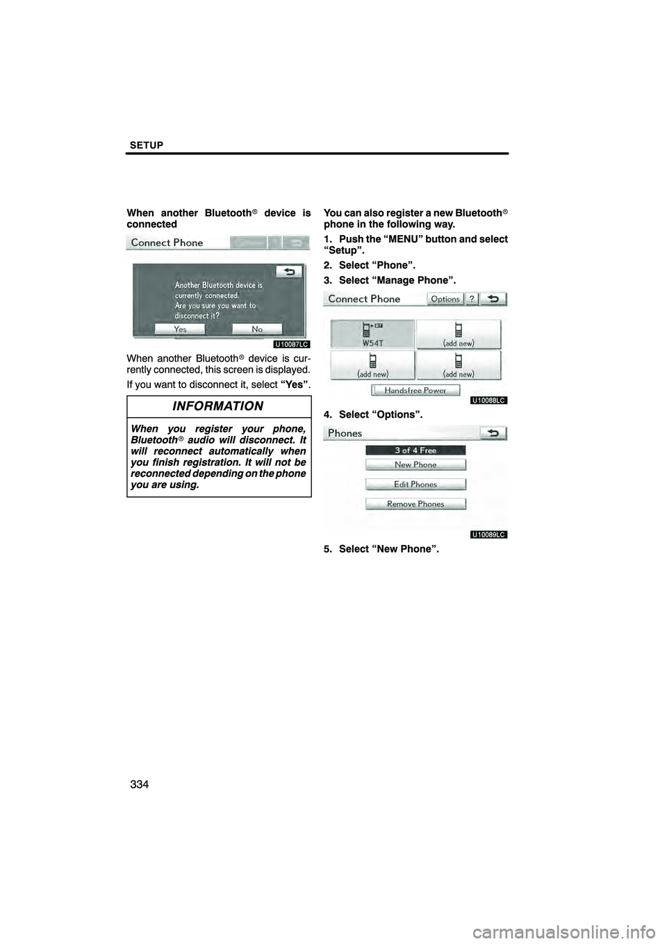 Lexus HS250h 2010  Navigation Manual 