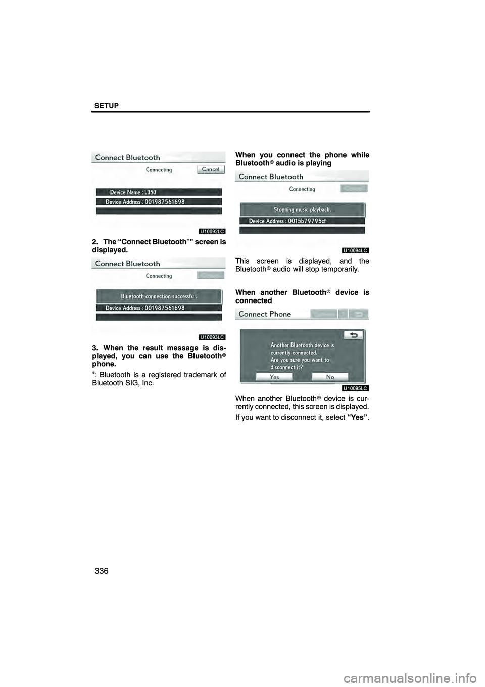 Lexus HS250h 2010  Navigation Manual 