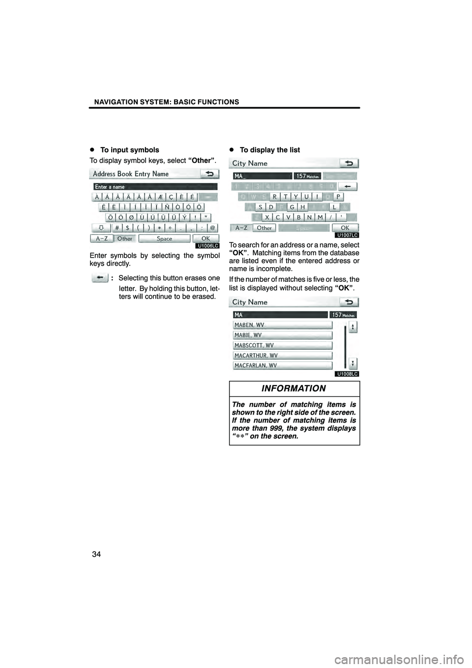 Lexus HS250h 2010  Navigation Manual 