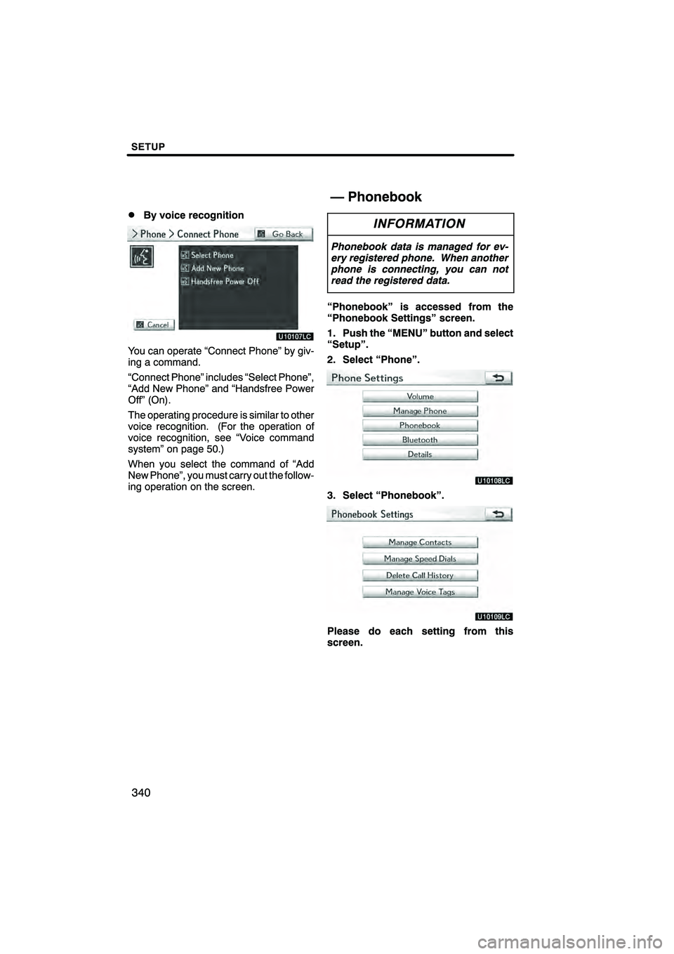 Lexus HS250h 2010  Navigation Manual 