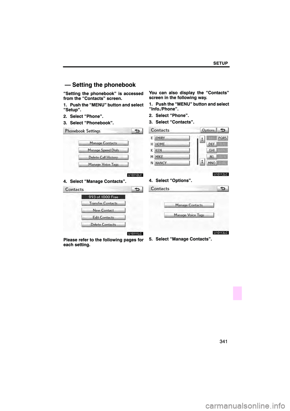 Lexus HS250h 2010  Navigation Manual 