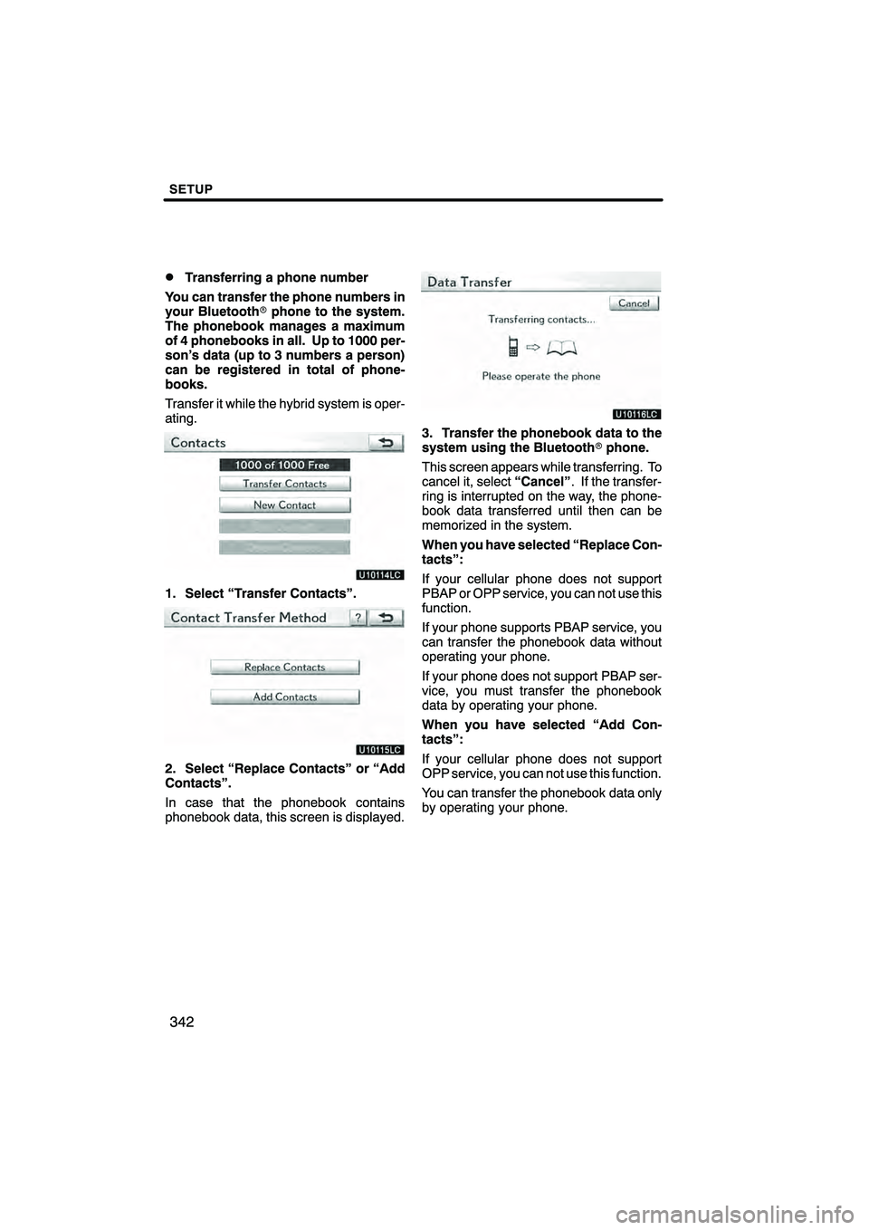 Lexus HS250h 2010  Navigation Manual 