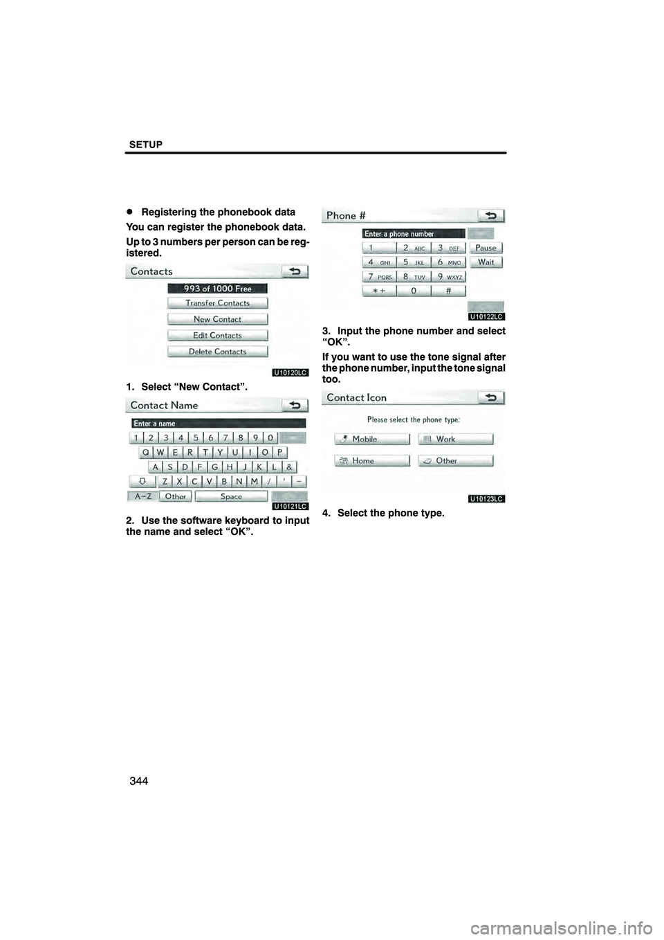 Lexus HS250h 2010  Navigation Manual 