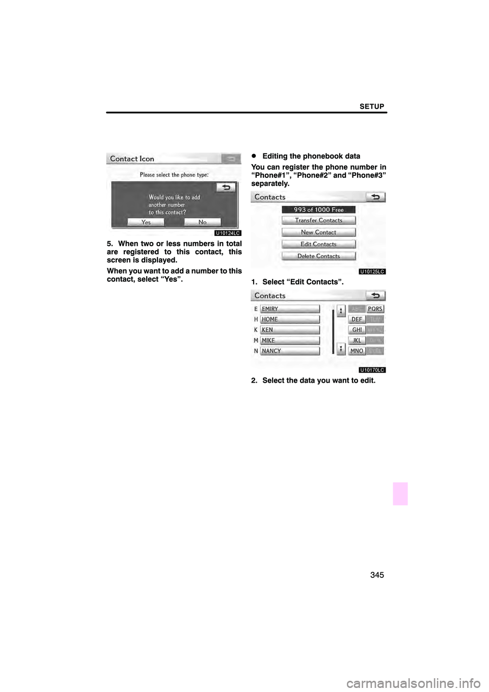 Lexus HS250h 2010  Navigation Manual 