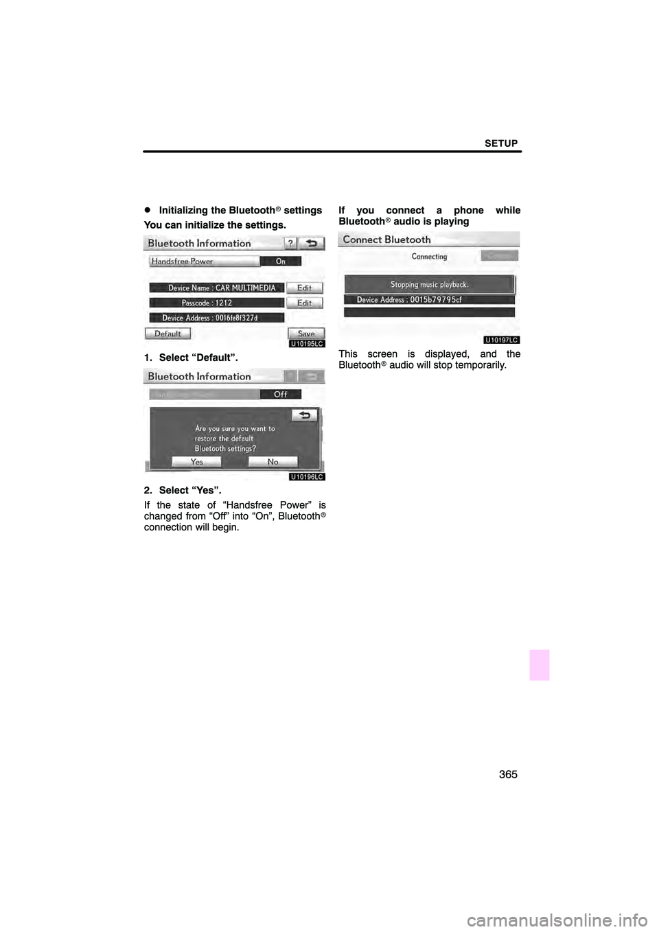 Lexus HS250h 2010  Navigation Manual 