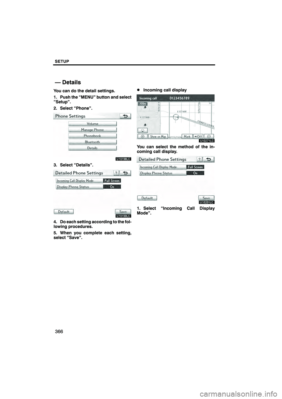 Lexus HS250h 2010  Navigation Manual 