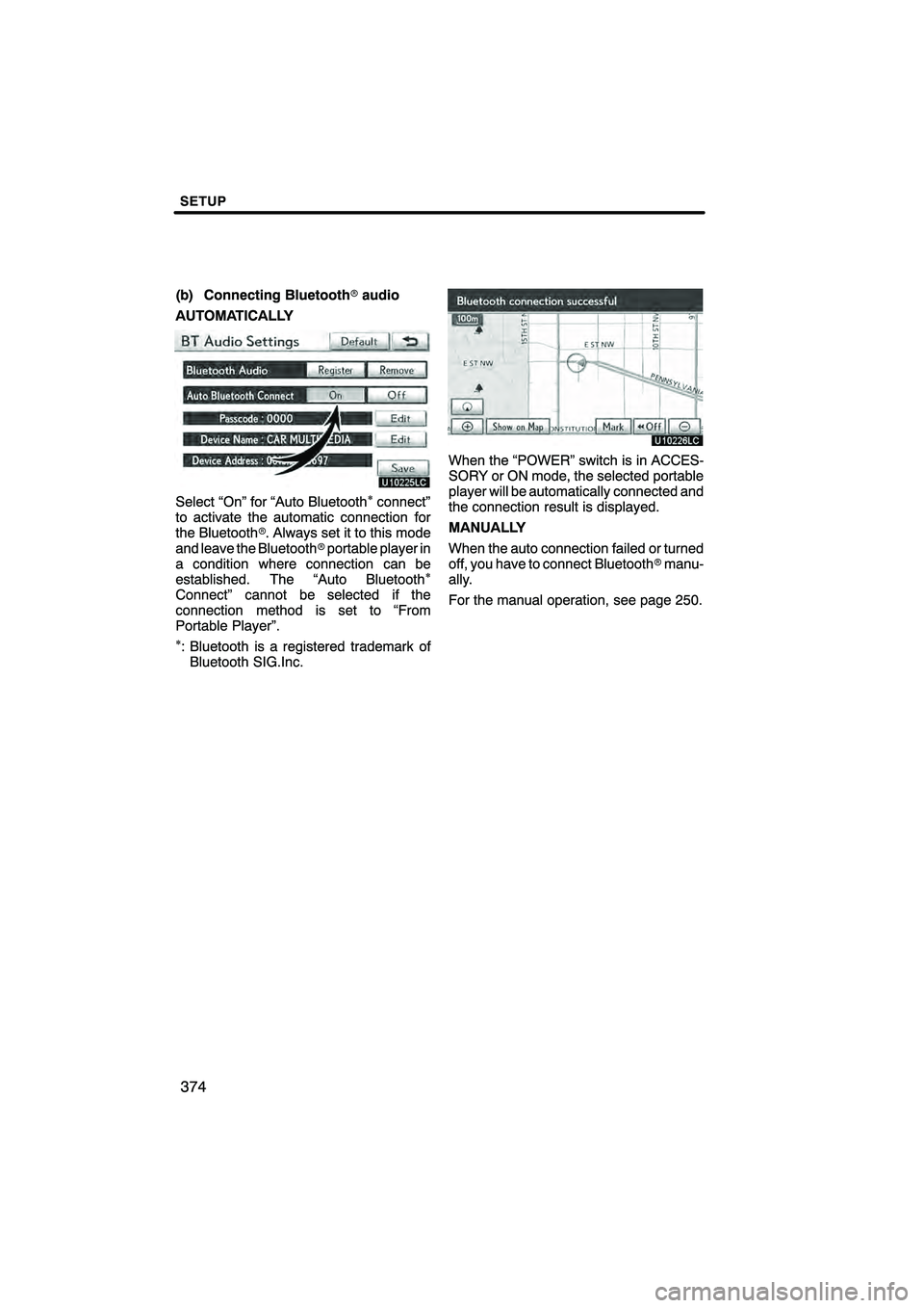 Lexus HS250h 2010  Navigation Manual 