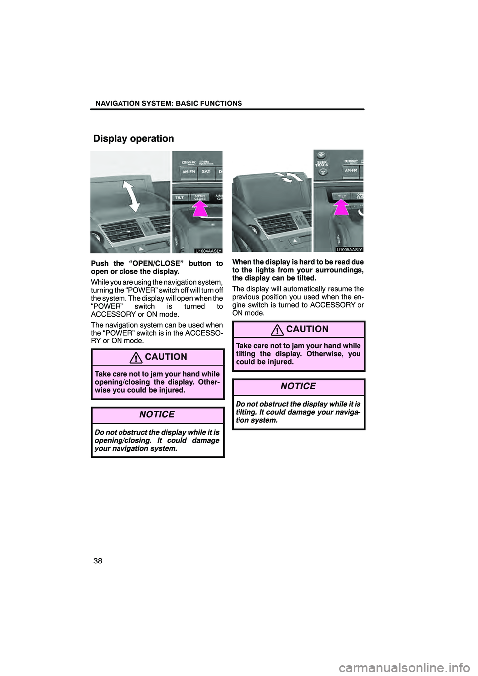 Lexus HS250h 2010  Navigation Manual 
