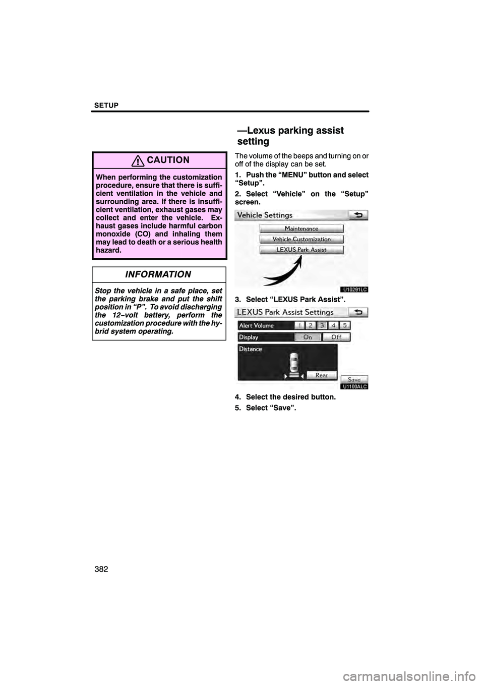 Lexus HS250h 2010  Navigation Manual 