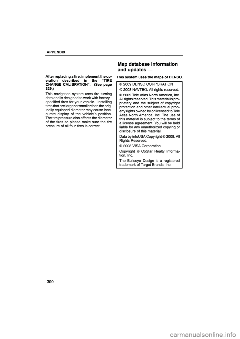 Lexus HS250h 2010  Navigation Manual 