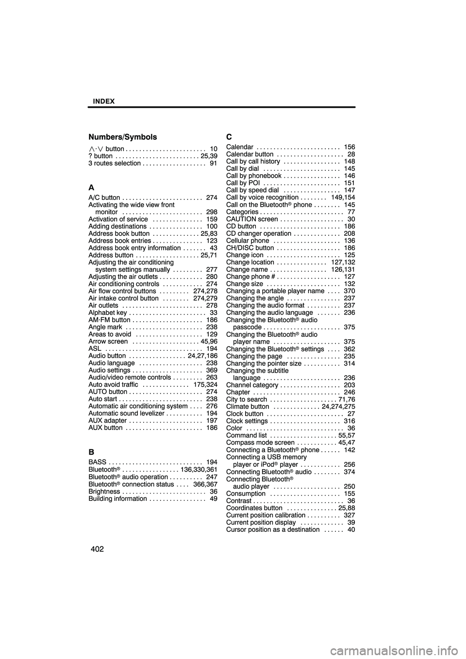Lexus HS250h 2010  Navigation Manual 
