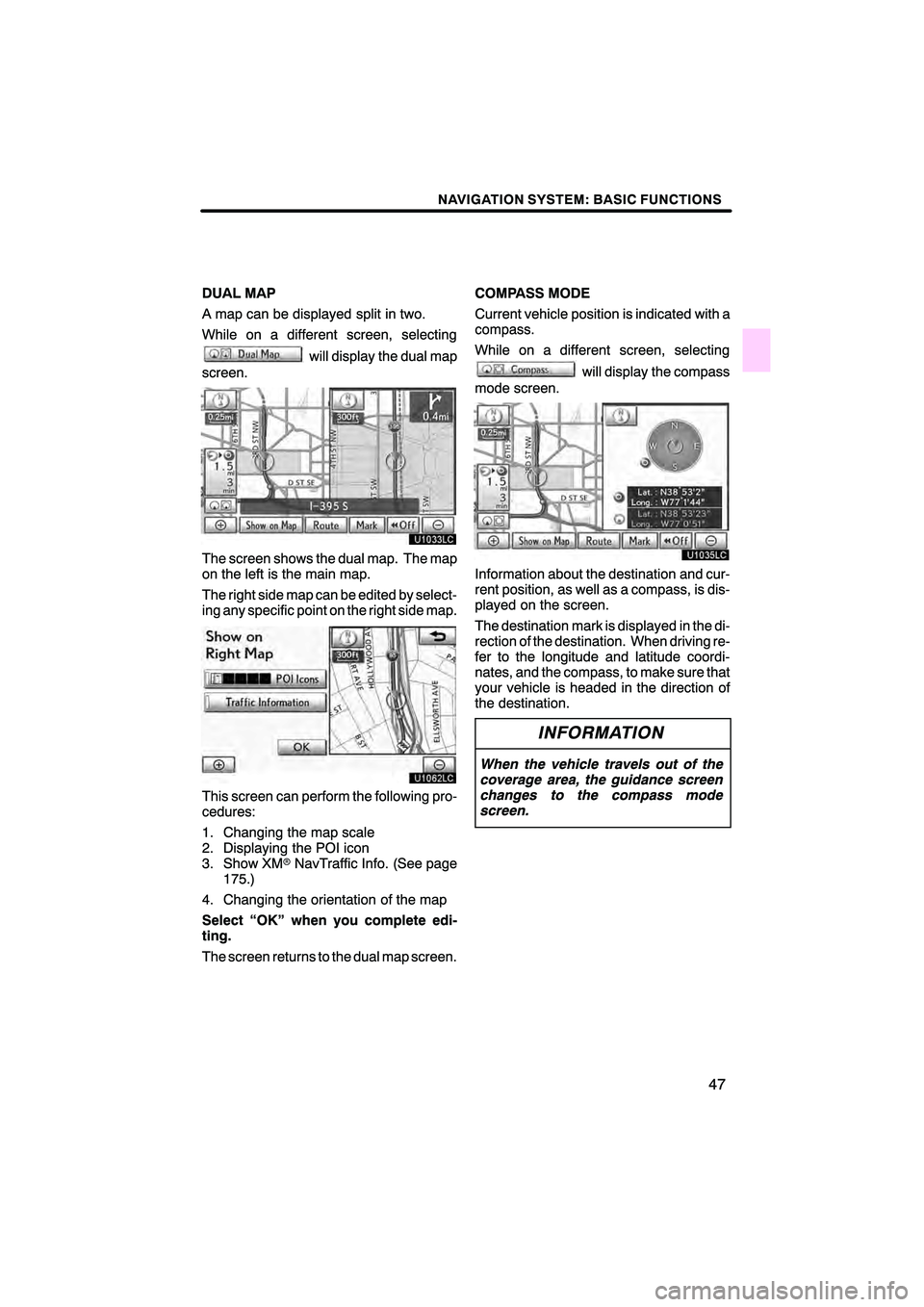 Lexus HS250h 2010  Navigation Manual 