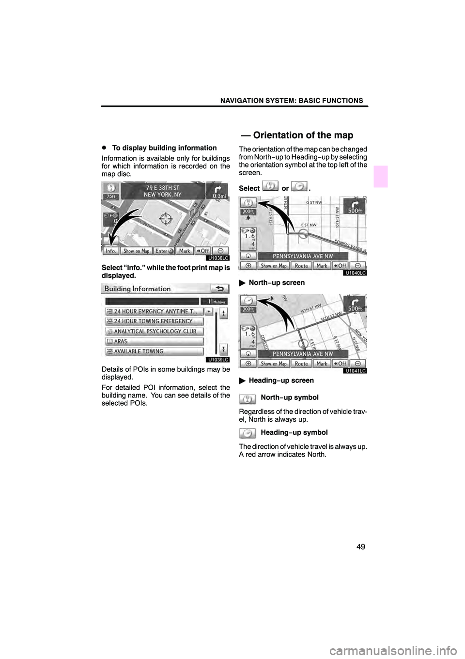 Lexus HS250h 2010  Navigation Manual 