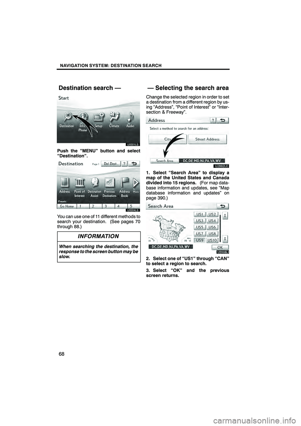 Lexus HS250h 2010  Navigation Manual 