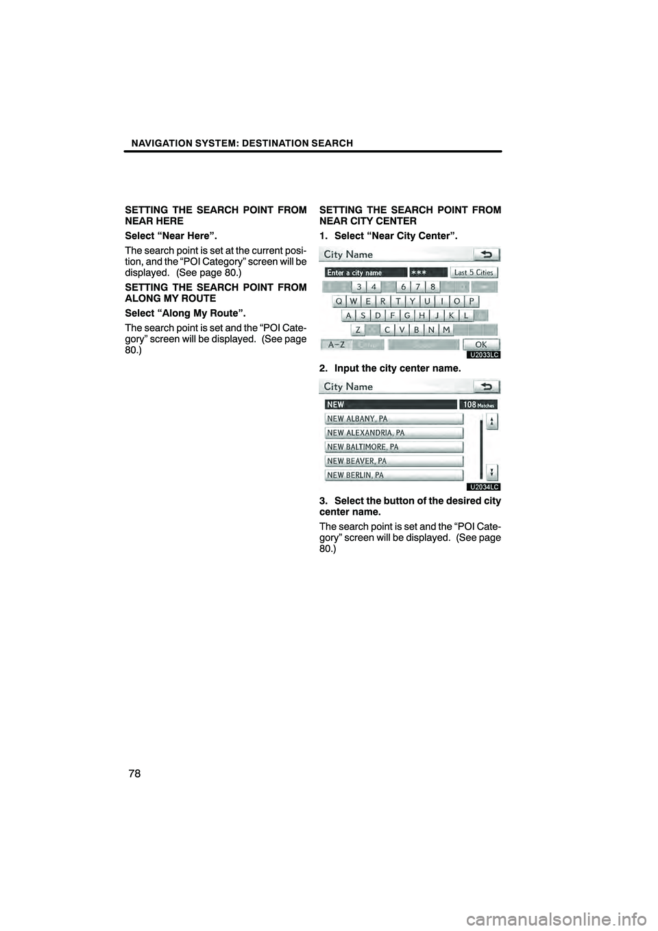 Lexus HS250h 2010  Navigation Manual 
