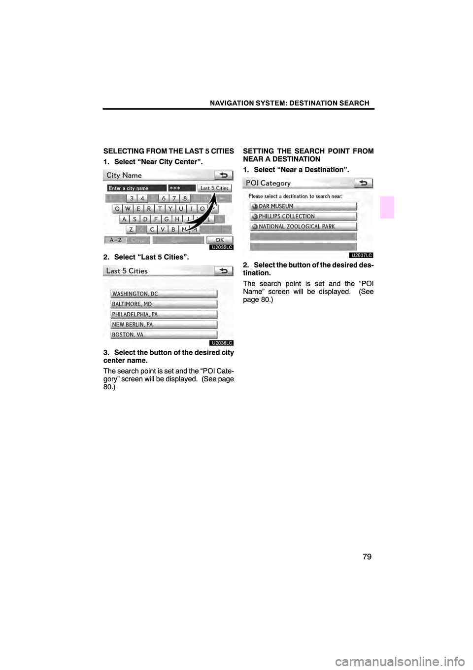 Lexus HS250h 2010  Navigation Manual 